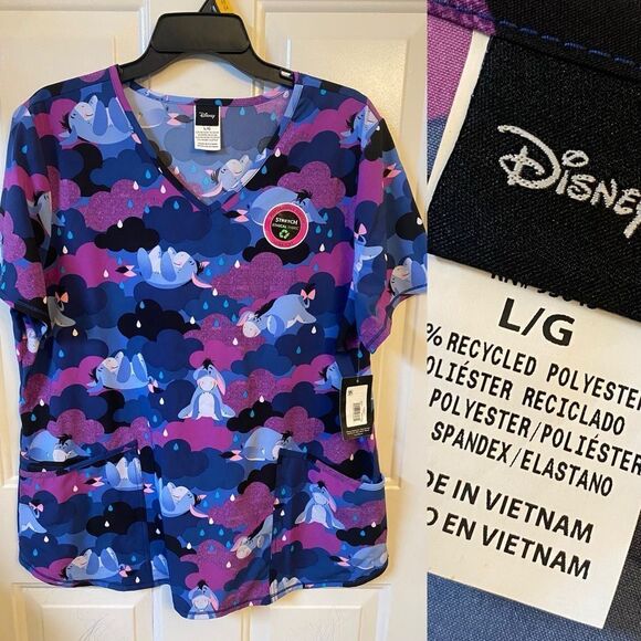 DISNEY Eeyore Scrub Top - Picture 1 of 5